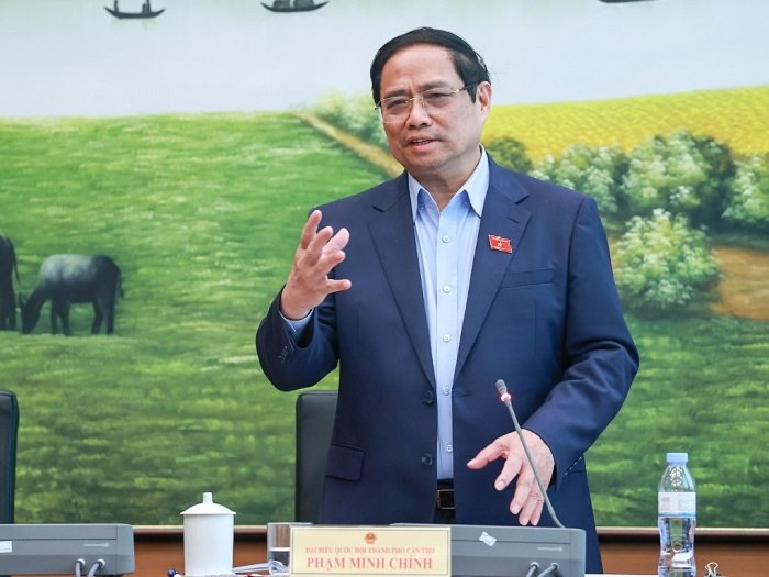 Người dân mất nhiều cơ hội vì thủ tục đất đai nhiều Thủ tướng Phạm Minh Chính trong phiên thảo luận dự án sửa đổi đất đai