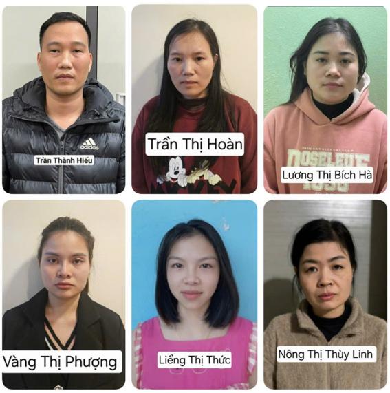 Các đối tượng trong vụ buôn lậu vàng